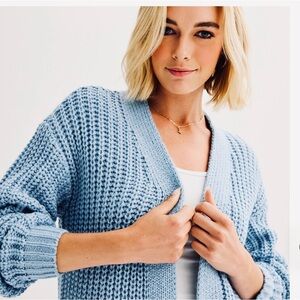 Juniors' SO® Oversized Open Front Cardigan